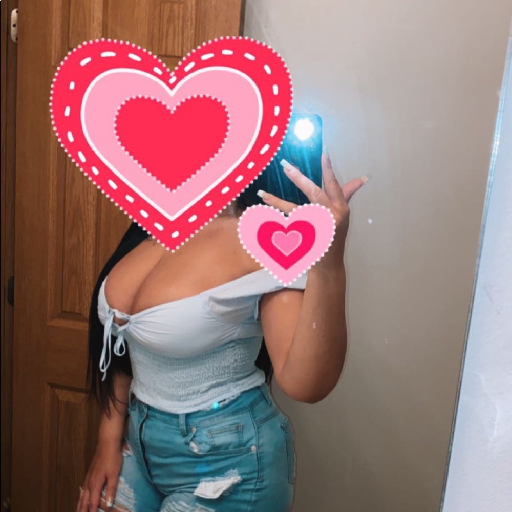 Blue off shoulder top